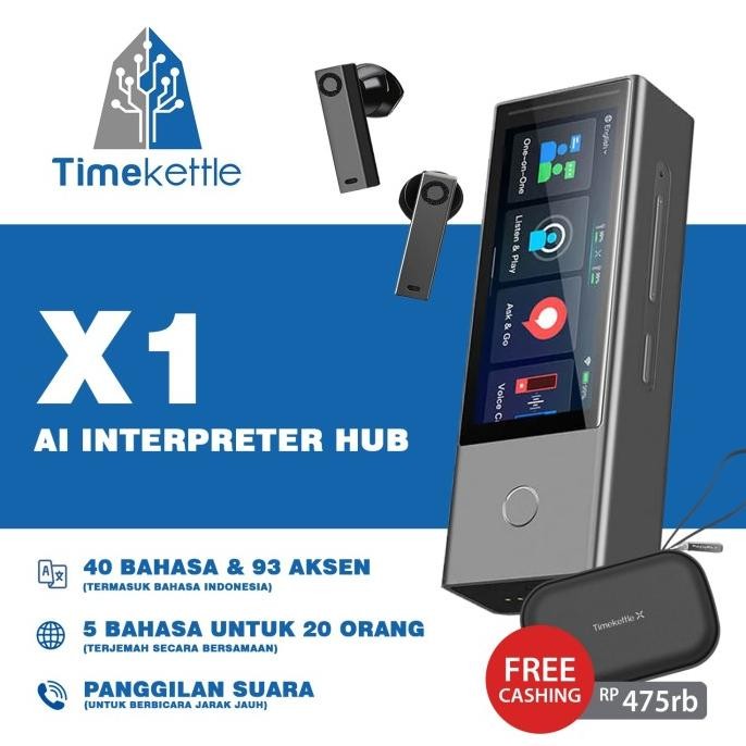 NEW Timekettle X1 translator alat penerjemah bahasa