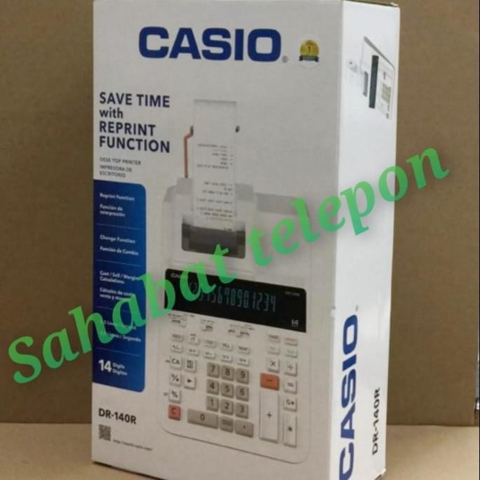 

TERMURAH - Kalkulator Save Time with Reprint Function CASIO DR-140R