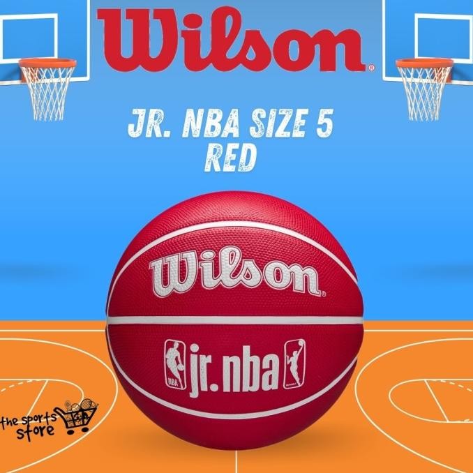 Bola Basket Anak Wilson Jr. NBA DRV Fam - Sz 5 Kids Basketball - Red