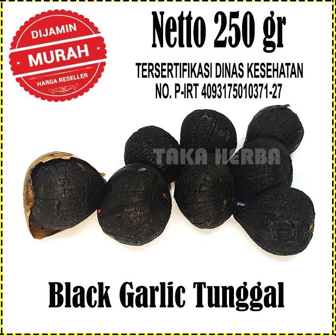 

BLACK GARLIC LANANG 250 GRAM - BAWANG PUTIH TUNGGAL HITAM