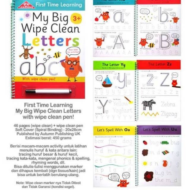 

Triyper Buku Gambar New Buku Latihan Menulis Huruf Bisa Dihapus Wipe