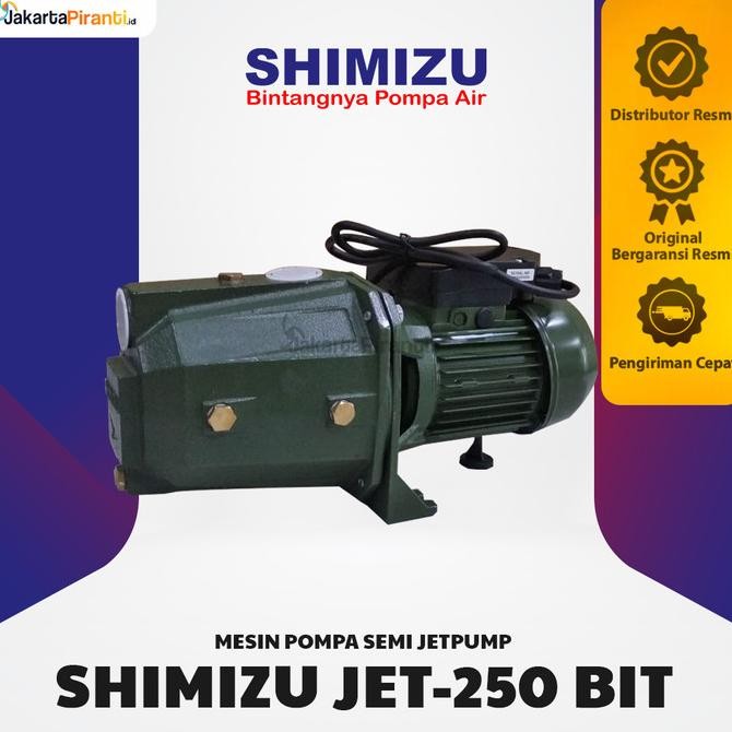 Mesin Pompa Air Semi Jetpump Semijet Shimizu 250 Watt Jet-250 Bit