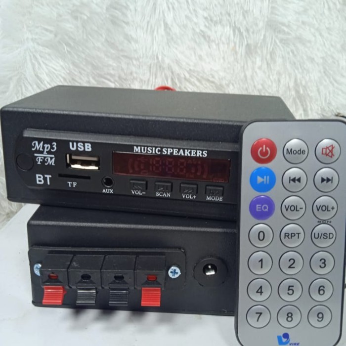 TERBARU Canggih. Rakitan modul mp3 player radio FM USB 12 in. Dilengkapi Remot