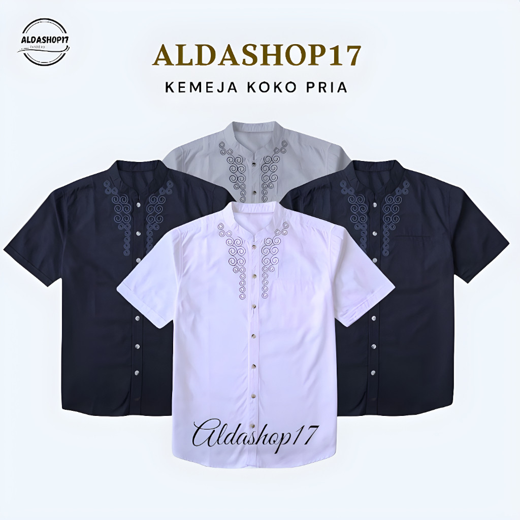 Busana Muslimin Murah Kwmeja Pria Lngn Pndek Keneja Modern Atasan Cowo Kmja Lebaran 2025 Coco Bju La