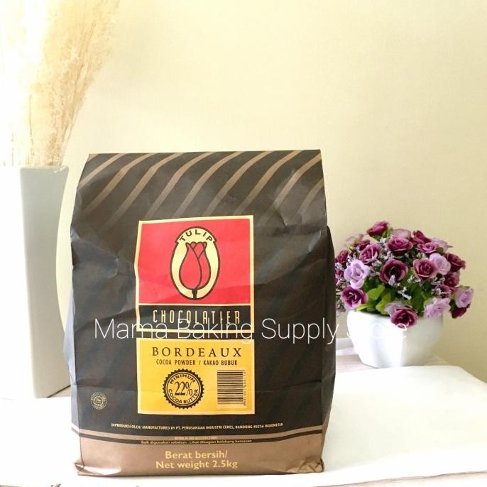 

Tulip Bordeaux Cocoa Chocolate Powder Cokelat Bubuk Bordeaux 250 Gr Terlaris