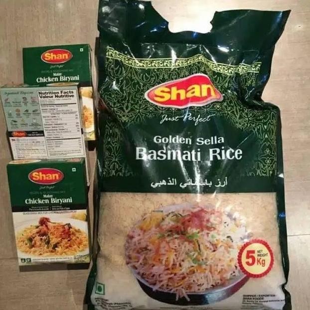 

Beras basmati shan +1paket bumbu shan beryani