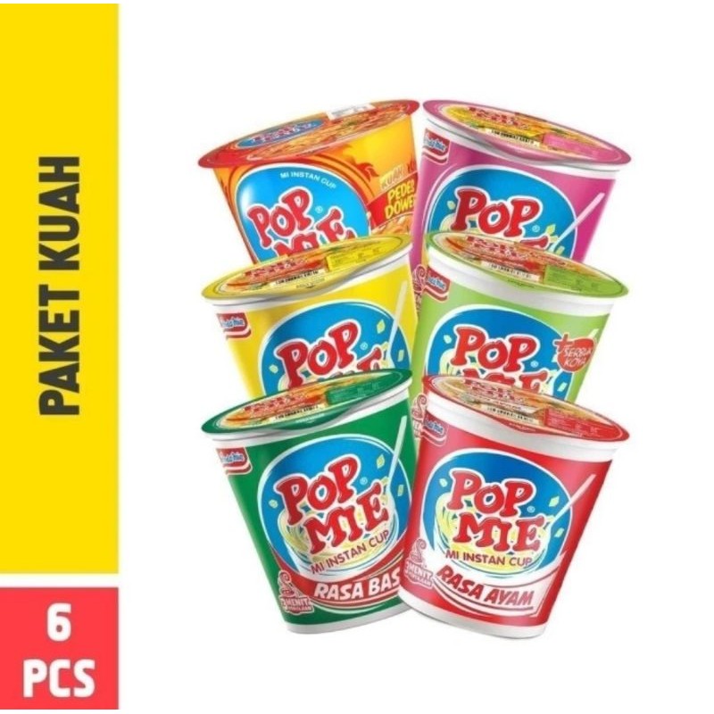

Pop Mie paket kuah isi 6 pcs 450gr