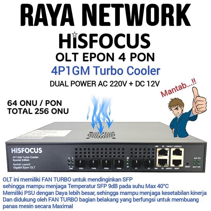 HiSFOCUS 4P1GM OLT EPON 4P