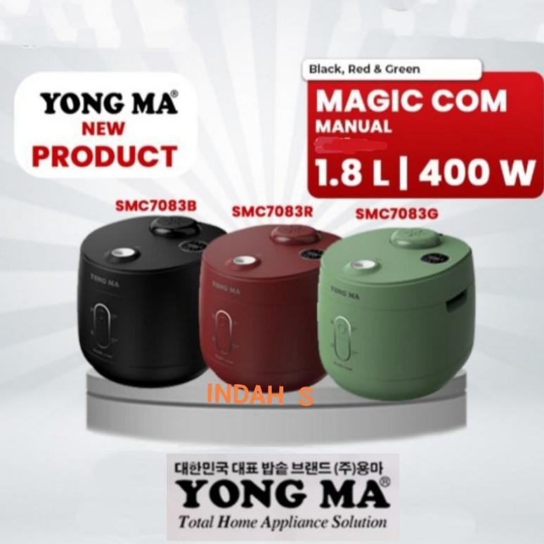 Magic Com YONG MA SMC 7083 Manual 1,8Liter 3in1 YONG MA SMC 7083 BARU