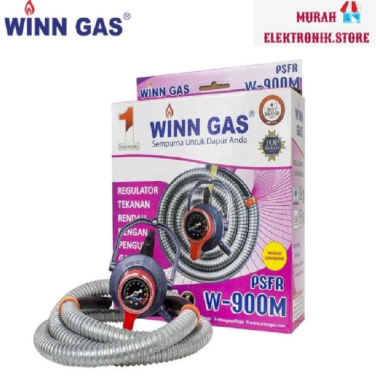 PAKET Regulator Selang Winn Gas W900 M / Selang Paket Regulator Winn Gas PSFR W 900 M