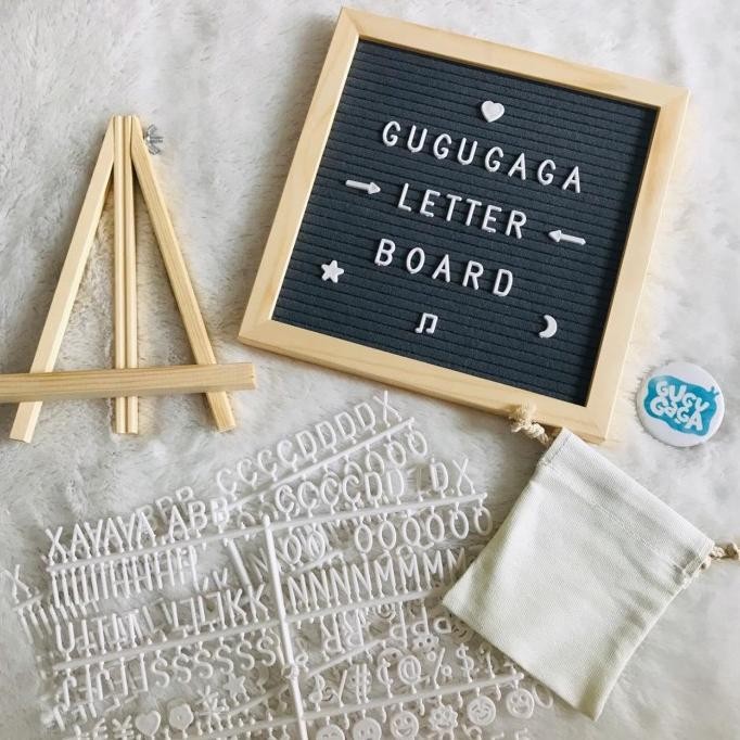 

GUGUGAGA | Letter Board / Papan Nama Bayi / Felt Letter Board / Papan