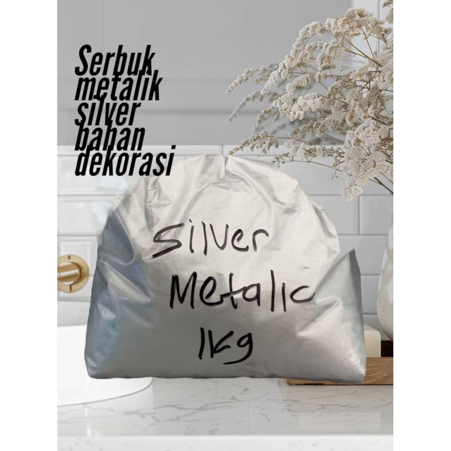 

NEW Serbuk Silver Metalic/Pewarna Silver/Powder Silver/Brownmas Silver/Bah