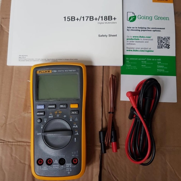 Mantab Digital Multitester Avo Meter Fluke 17B+ , Original 100% Fluke Usa