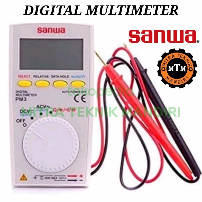 Terbaik Alat Ukur Multimeter Digital Avometer Multitester Sanwa