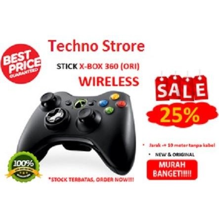 Stik Xbox 360 Wireless Ori Pabrik - Stick Xbox 360