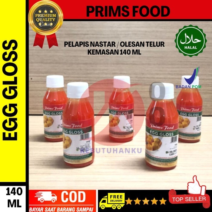 

Primsfood Egg Gloss 140ml / Kuning Telur Siap Pakai / Olesan Pengkilap