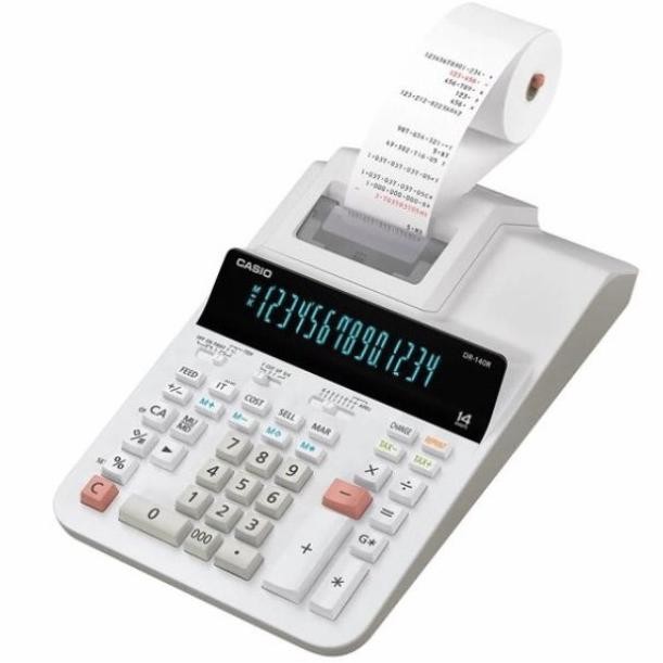 

Casio Dr-140R Putih Kalkulator Cetak/Kasir -14Digit / Estilostoreid