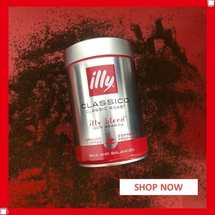 

Ground Coffee illy / Bubuk Kopi Premium italia Medium Roast 250gr