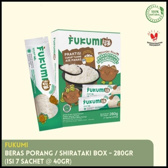 

Fukumi Konjac Rice Box Beras Porang 280Gr