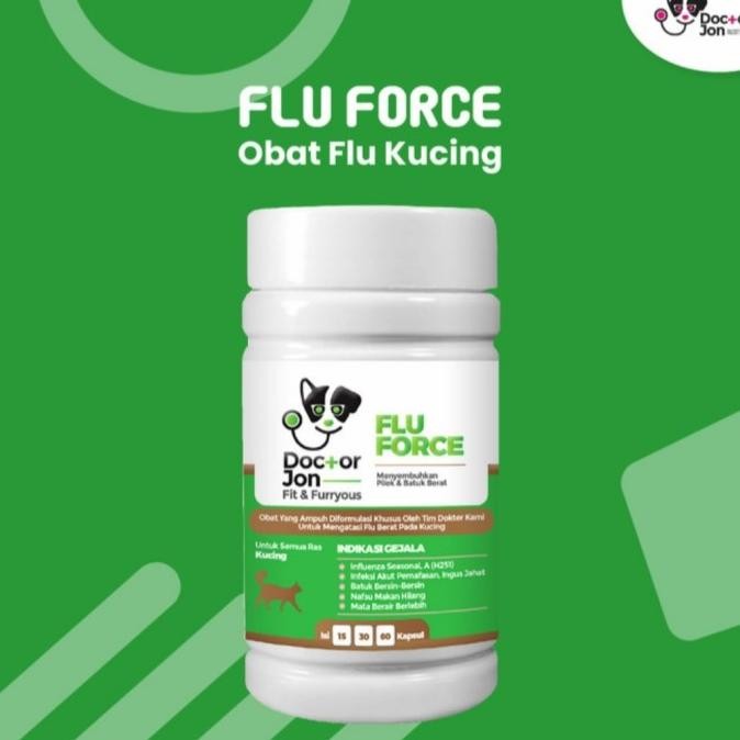 VITAMIN KUCING FLU FORCE Pilek Bersin Batuk DOCTOR JON Obat Sakit