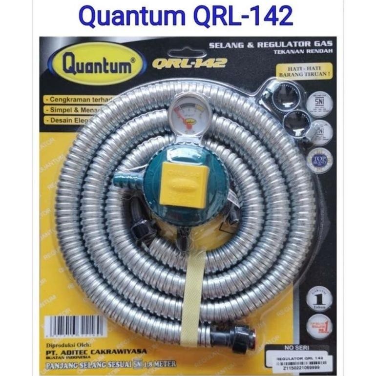 REGULATOR GAS + SELANG QUANTUM QRL_142 original