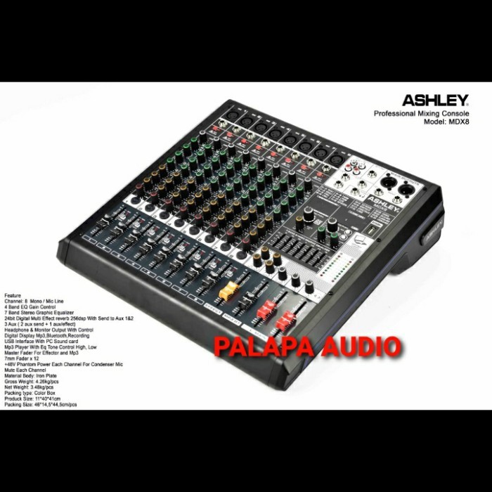 Promo Mixer Ashley Mdx 8