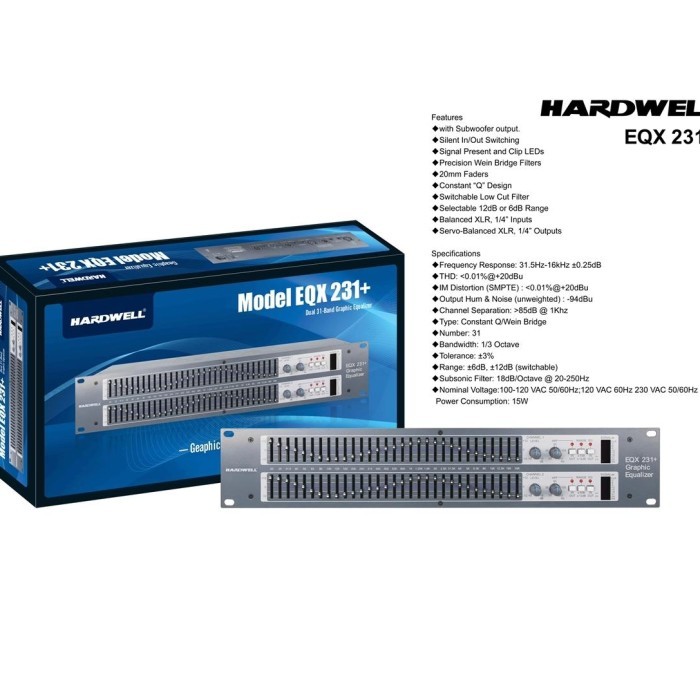 Promo Equalizer Hardwell 231+ / Eq Hardwell 231 +