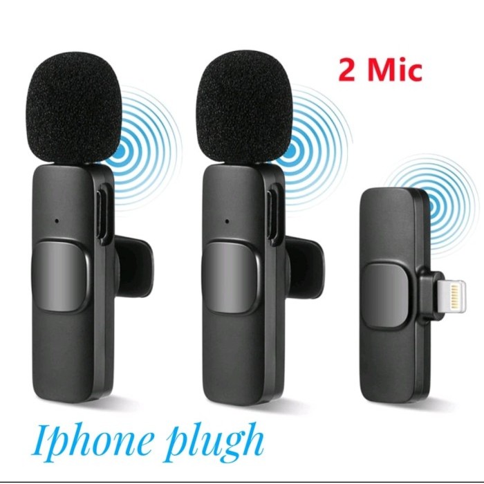 Terbaru Mic Wireless Hp Vlog Youtuber Portable Mic For Iphone And Android