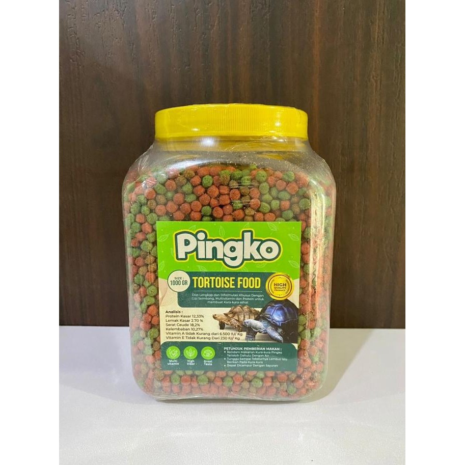 Pingko Tortoise Food 1 Kg Makanan Pelet Kura Darat Tortoise Sulcata