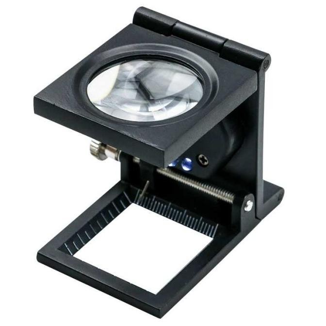 

Baru Kaca Pembesar Srate Lup Magnifier 10X Double Led Foldable Premium