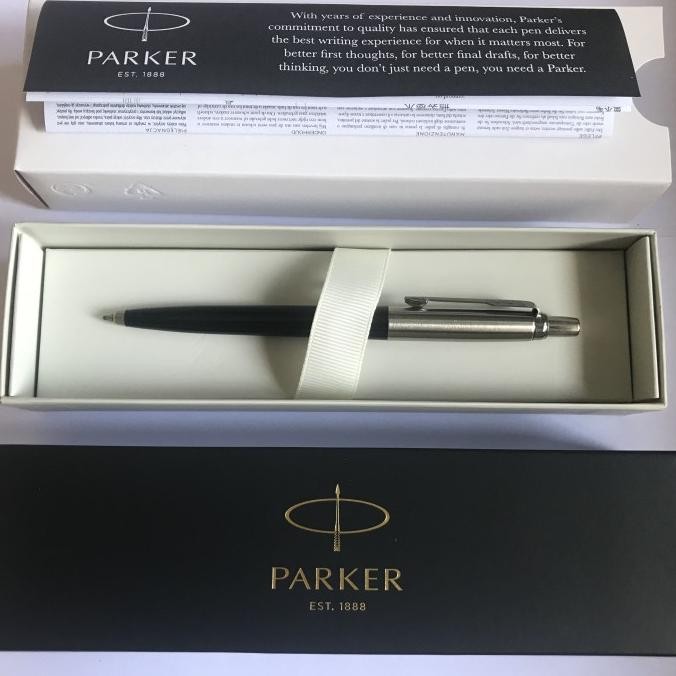 

BEBAS ONGKIR - Pulpen Parker Jotter SPC Ballpoint Black Crome Trim