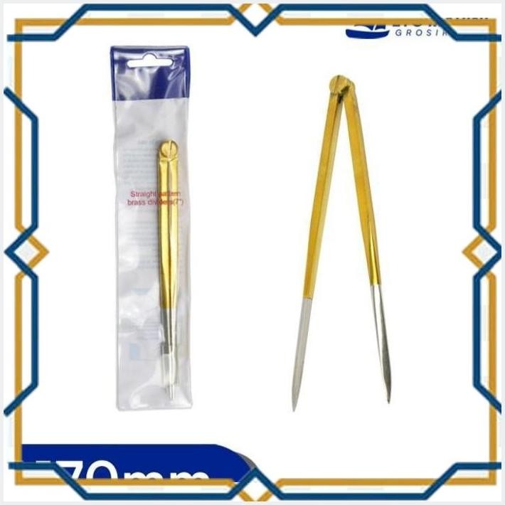 

[ITC55] IMPA 371012 NAVIGATION CHART DIVIDER BRASS JANGKA PETA KUNINGAN JANGKA SEMAT 170MM