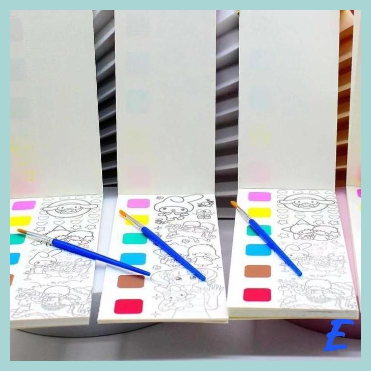 

| MIS | BUKU LUKISAN CAT AIR WATERPAINT BOOK KUROMI MAINAN EDUKASI ANAK MURAH