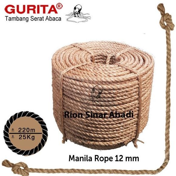 

TERMURAH - Tali Tambang Tampar Rope Manila Gurita 12mm (1/2")