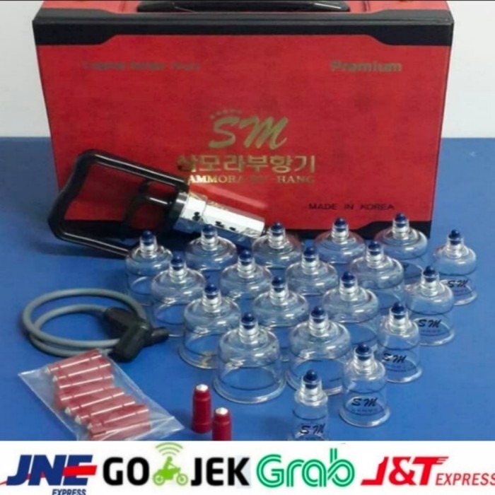 Termurah Alat Bekam Korea Isi 19 Cup Sammora Merah Premium Kop Bekam Samora