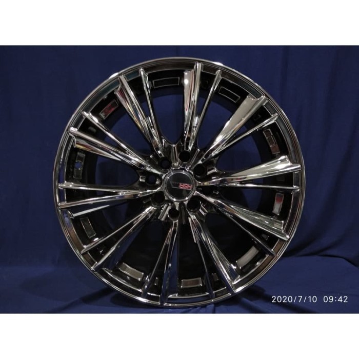Velg mobil Black Chrome WX Hsr Ring 17 Jazz Yaris Baleno Avanza Mazda2