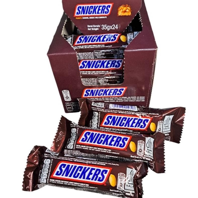 

Snickers Peanut Original 35Gr & 51Gr X 24Pcs Cokelat Snickers Bar