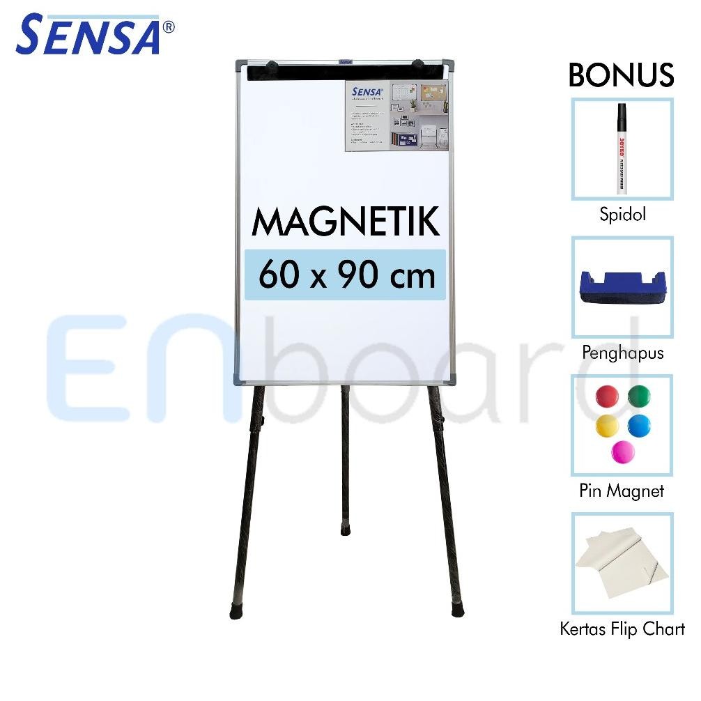 

Flip Chart / Flipchart / Papan Presentasi Magnet Sensa 60 x 90 cm