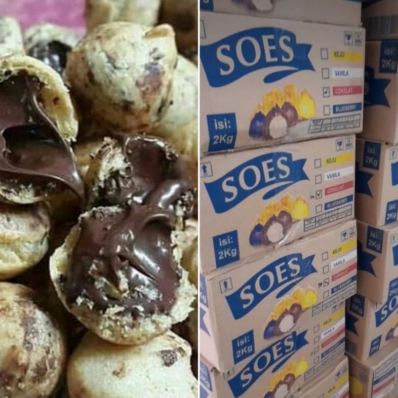 

Duo Soes Coklat Merek Duosos 1 Kg/ Kue Soes Coklat Kering
