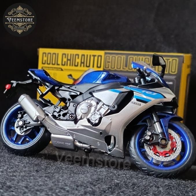 Die Cast 1:12 Yamaha YZF-R1 [CCA] Blue Silver