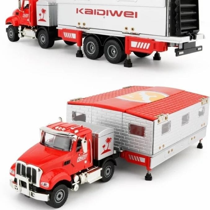 Diecast Truk KDW Transformation Truck Miniatur Diecast Kaidiwei 1:50