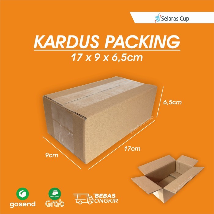 

KARDUS PACKING 17x9x6,5 cm - DUS PACKING COKLAT - BOX PACKING 17x9
