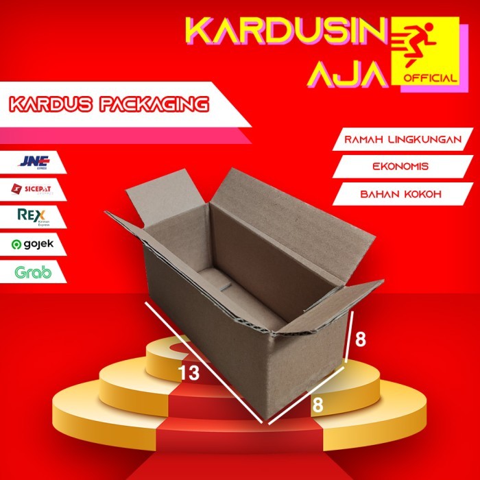 

13X8X8 CM KARDUS BOX PACKAGING PACKING KARTON DUS KOTAK SHEET POLOS