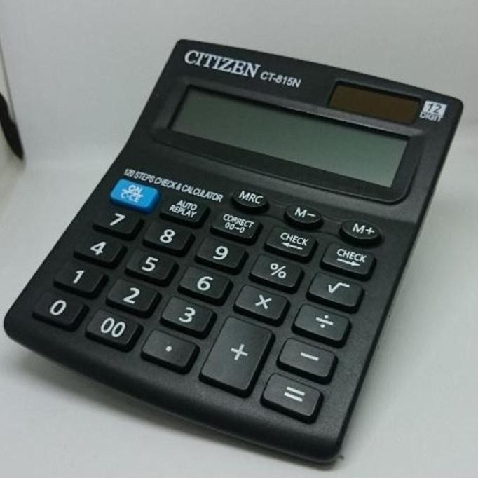 

TERSEDIA KALKULATOR CHECK & CORRECT CITIZEN CT-815N 12 DIGIT - CALCULATOR MEJA CEK KOREKSI