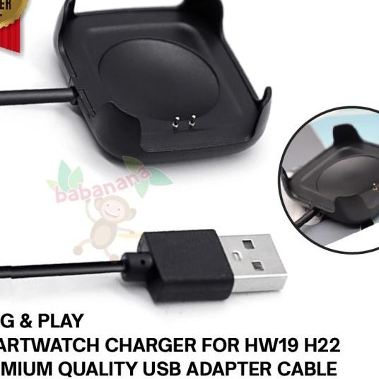 Kabel Usb Charger Casan Hw19 Hw22 2 Pin Smartwatch Jam Doing Cable