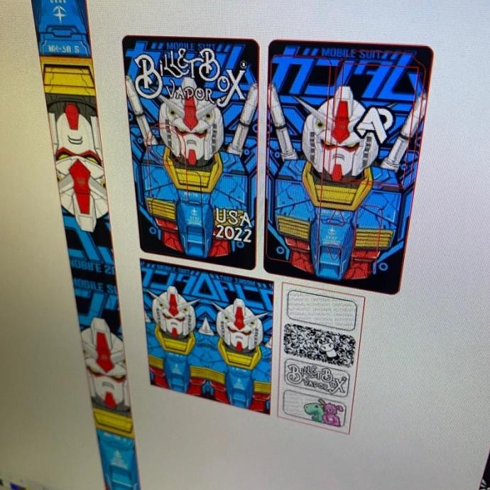 Terlaris STIKER GARSKIN BB BILLET BOX FULLBODY HOLOGRAM