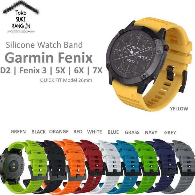 TALI JAM STRAP GARMIN FENIX 7X 6X 5X SAPPHIRE PRO SOLAR LINE STRIP ORIGINAL DAN TERPERCAYA