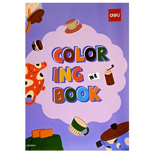 

S11911 BUKU MEWARNA DELI 100160983 EN048 PAINTING BOOK ASST.250MX176MM 12SHEETS MAJU BERSAMA (20241205)