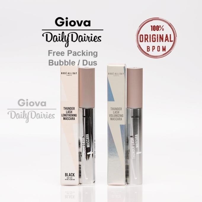 Rose all day thunder lash mascara black maskara hitam LS01