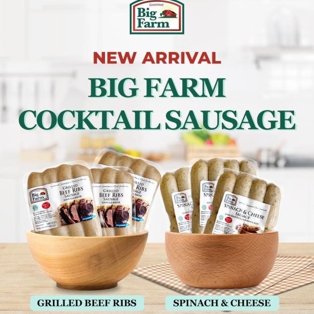 

Big Farm Cotail Sausage - Sosis Ayam Dan Sapi